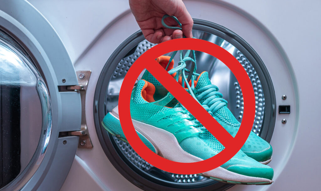 شستن کفش اسپرت در ماشین لباسشویی
