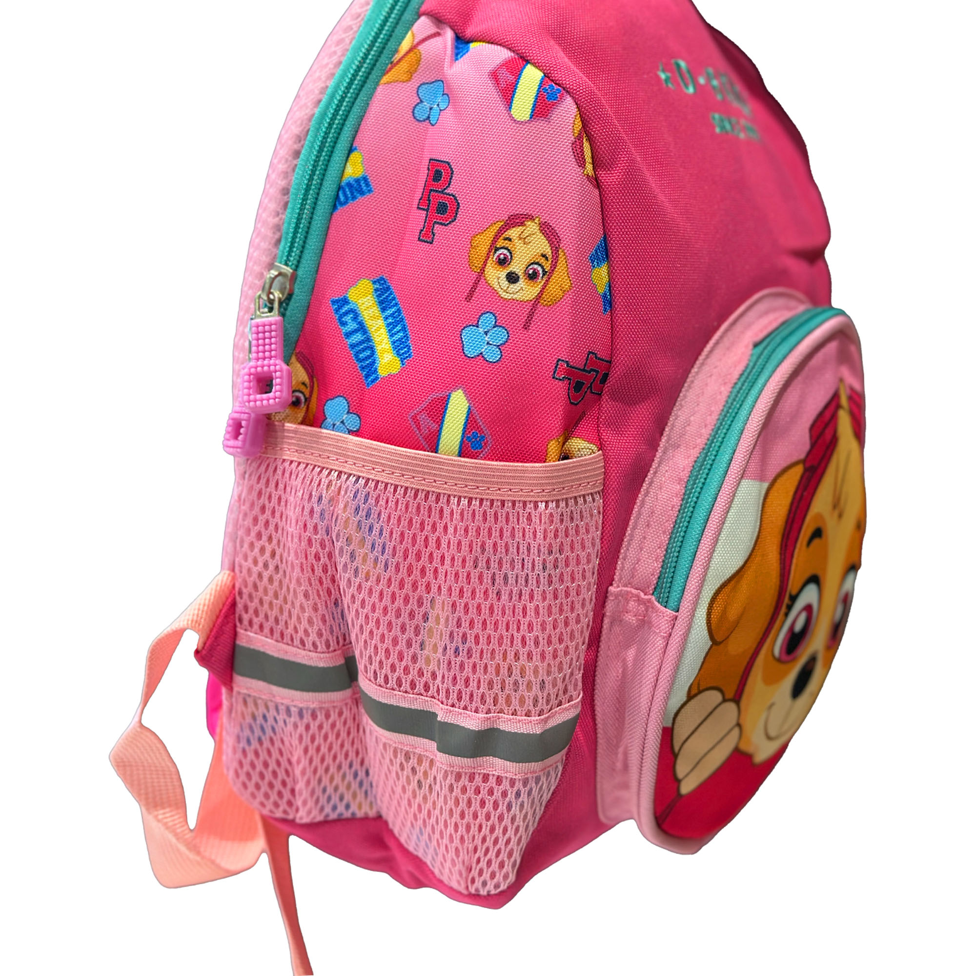 کیف مدرسه دخترانه صورتی طرح پاپی
